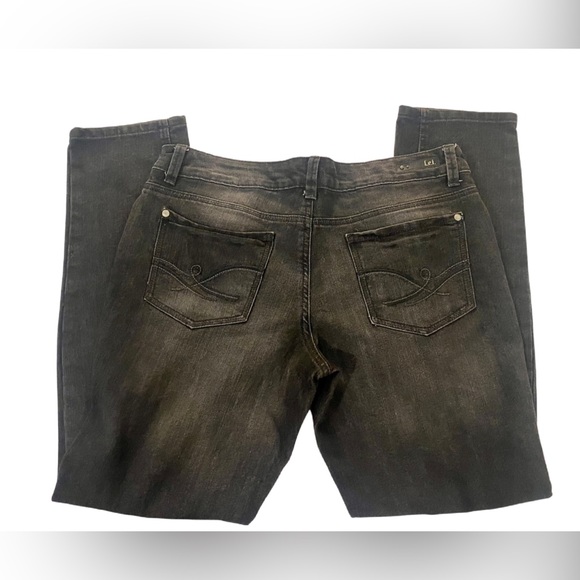 🆕 LEÍ Ashley Lowrise Skinny Black Jeans - Picture 3 of 5